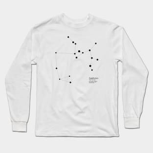 Sagittarius Zodiac Constellation Long Sleeve T-Shirt